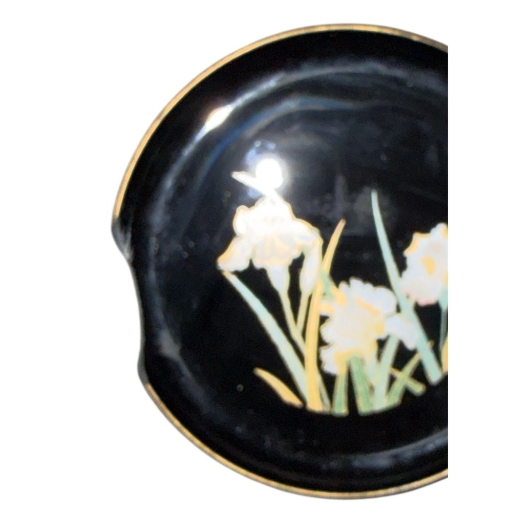 Otagiri "Crown Iris" 4" Lacquer Coaster Set in Box‎ – One Damaged - Picture 6 of 6